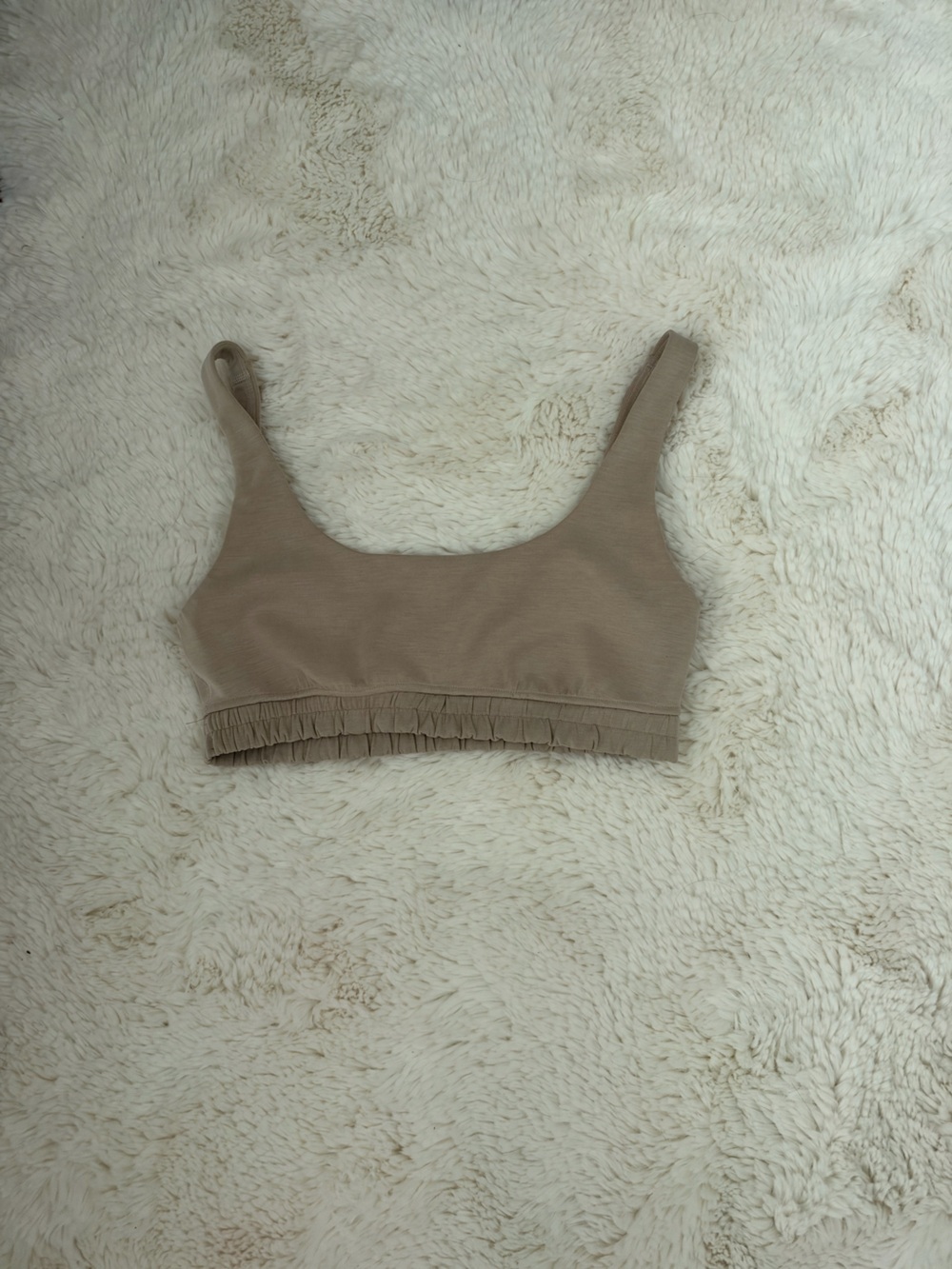 Tan lululemon sports bra size 10
